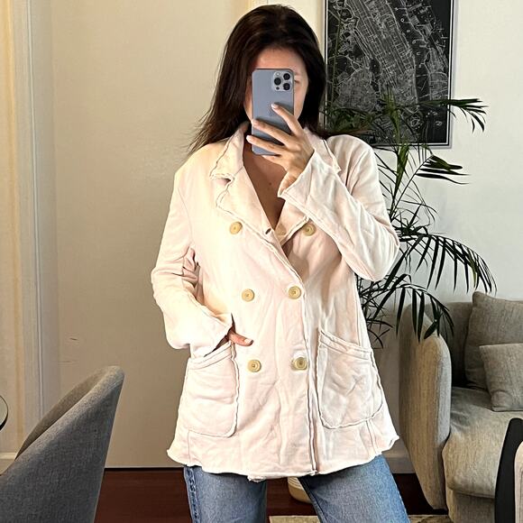 Frank & Eileen Belfast Petal peacoat ballet pink jacket size M small defect - Picture 2 of 8